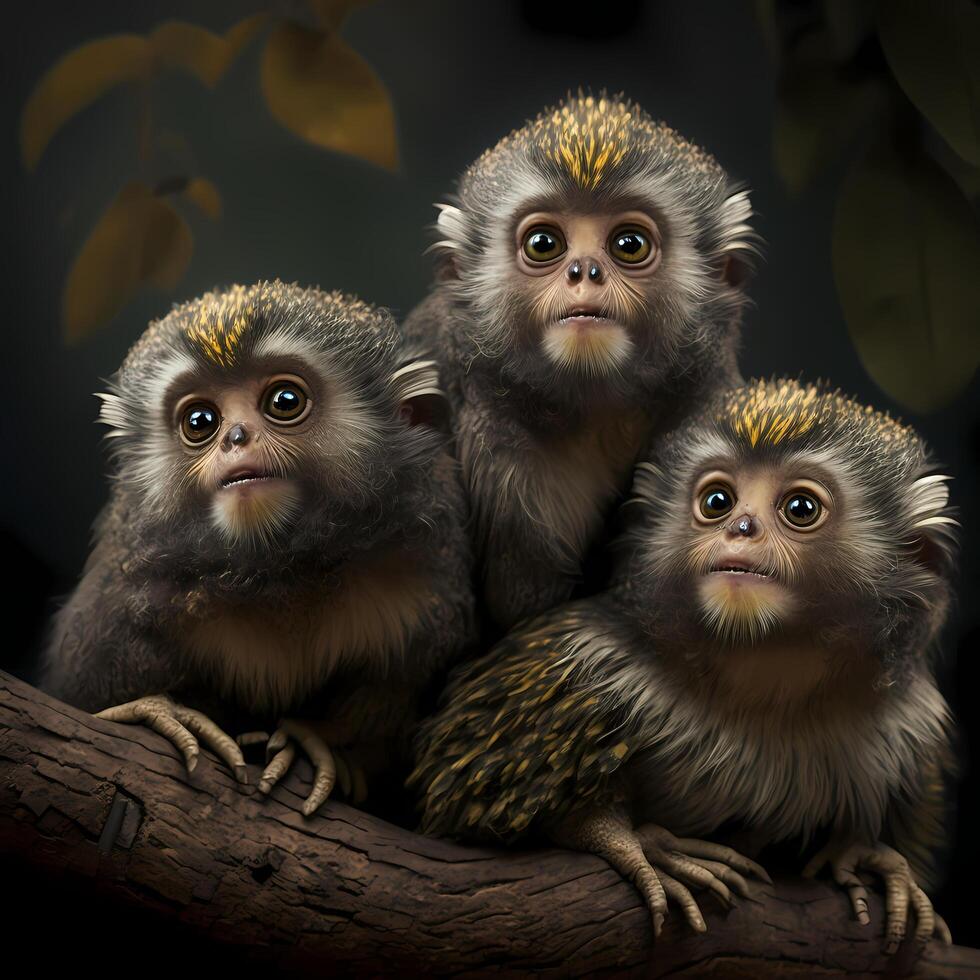 Marmoset Monkey Habitats. photo