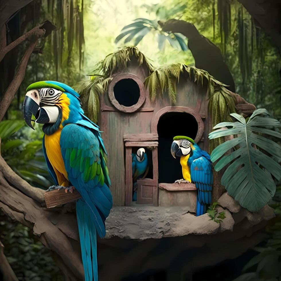 Macaw. aesthetic graphic art photo