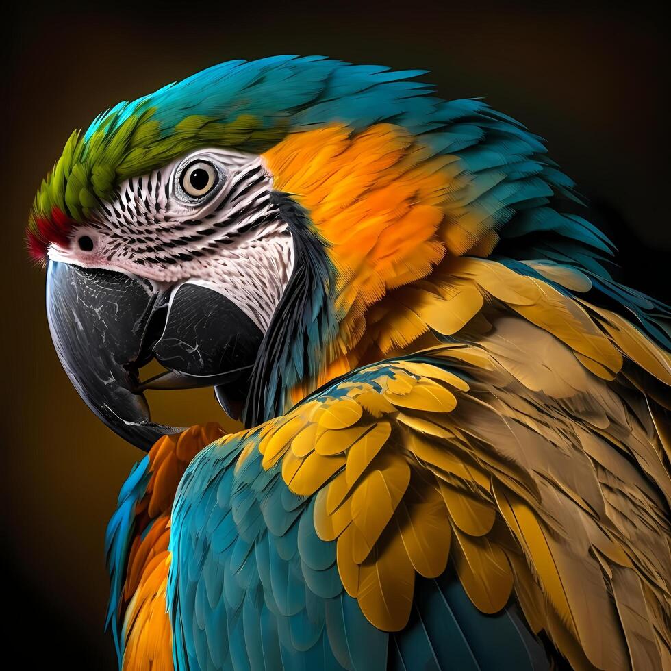 Macaw. aesthetic graphic art photo