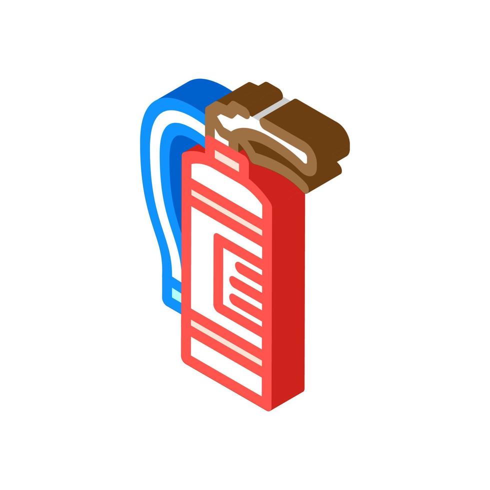 car extinguisher home accessory isometric icon vector illustration