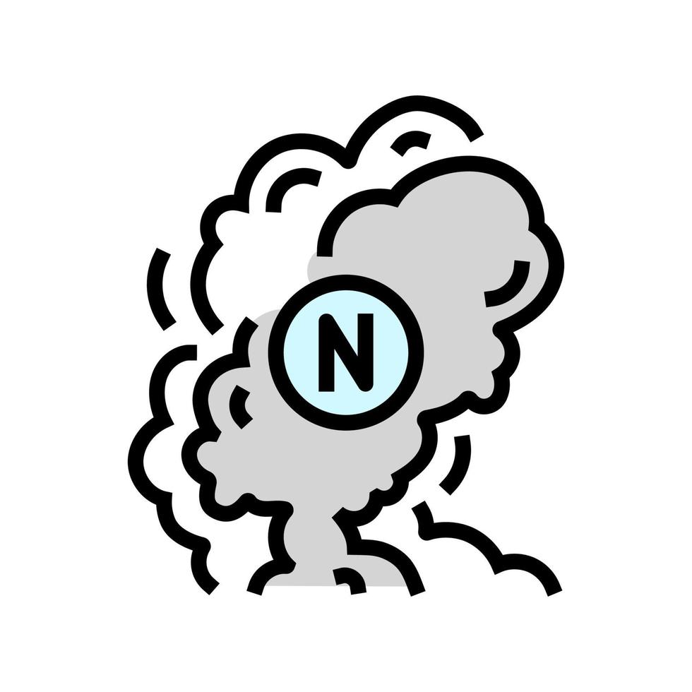 fumar nicotina tabaco color icono vector ilustración
