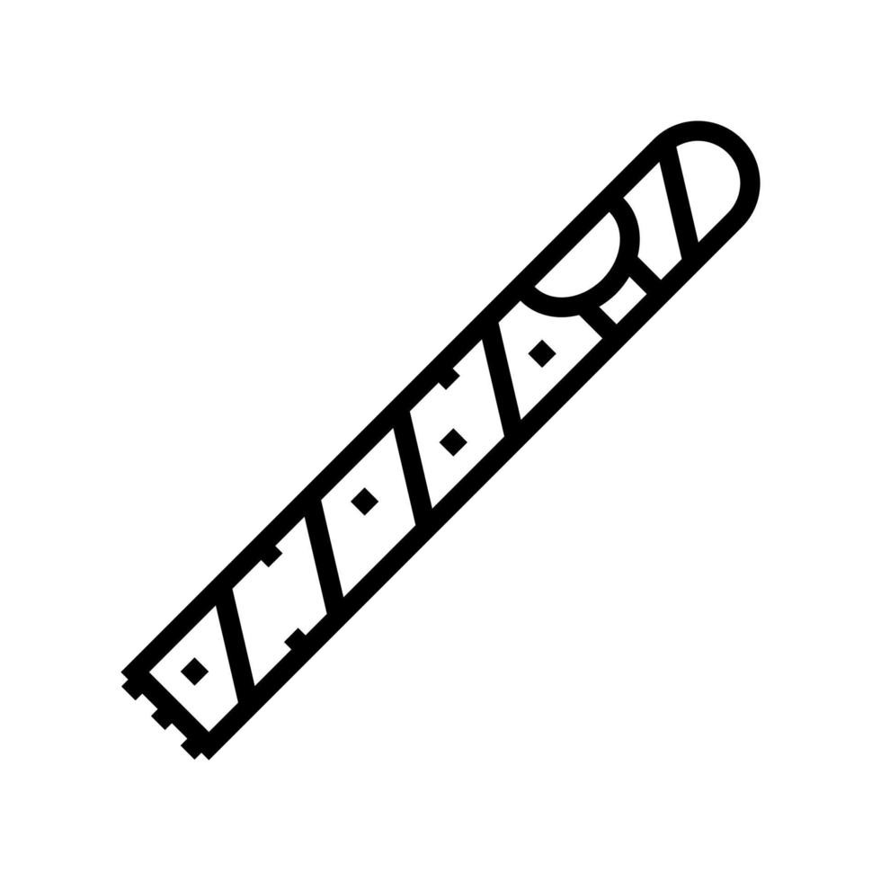 cigar nicotine tobacco line icon vector illustration