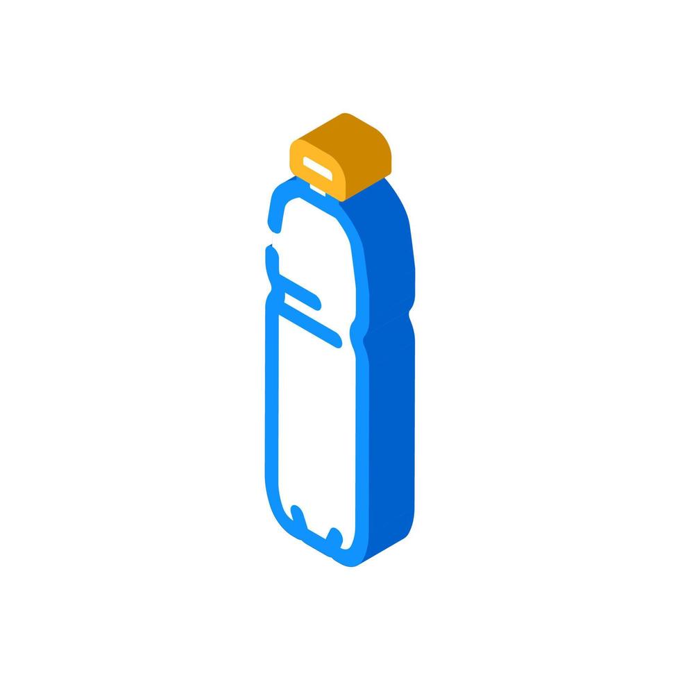 recycle water plastic bottle isometric icon vector illustration