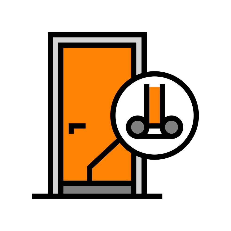 sequía tapón garaje herramienta color icono vector ilustración