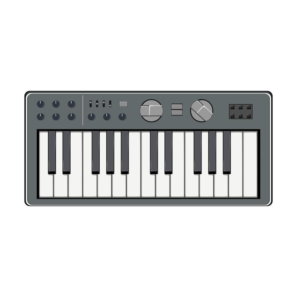 sound synthesizer audio cartoon vector illustration