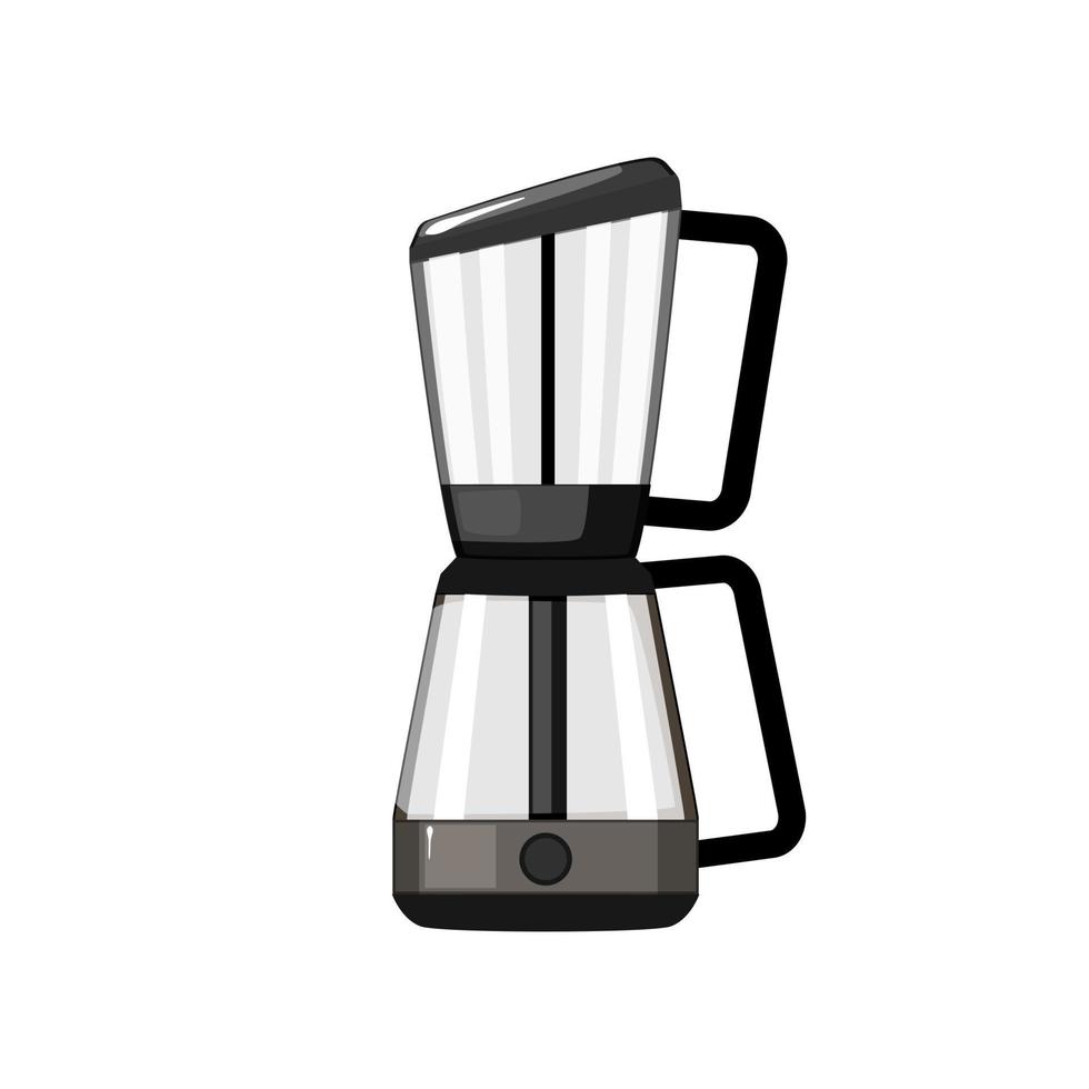 beverage syphon coffee maker cartoon vector illustration