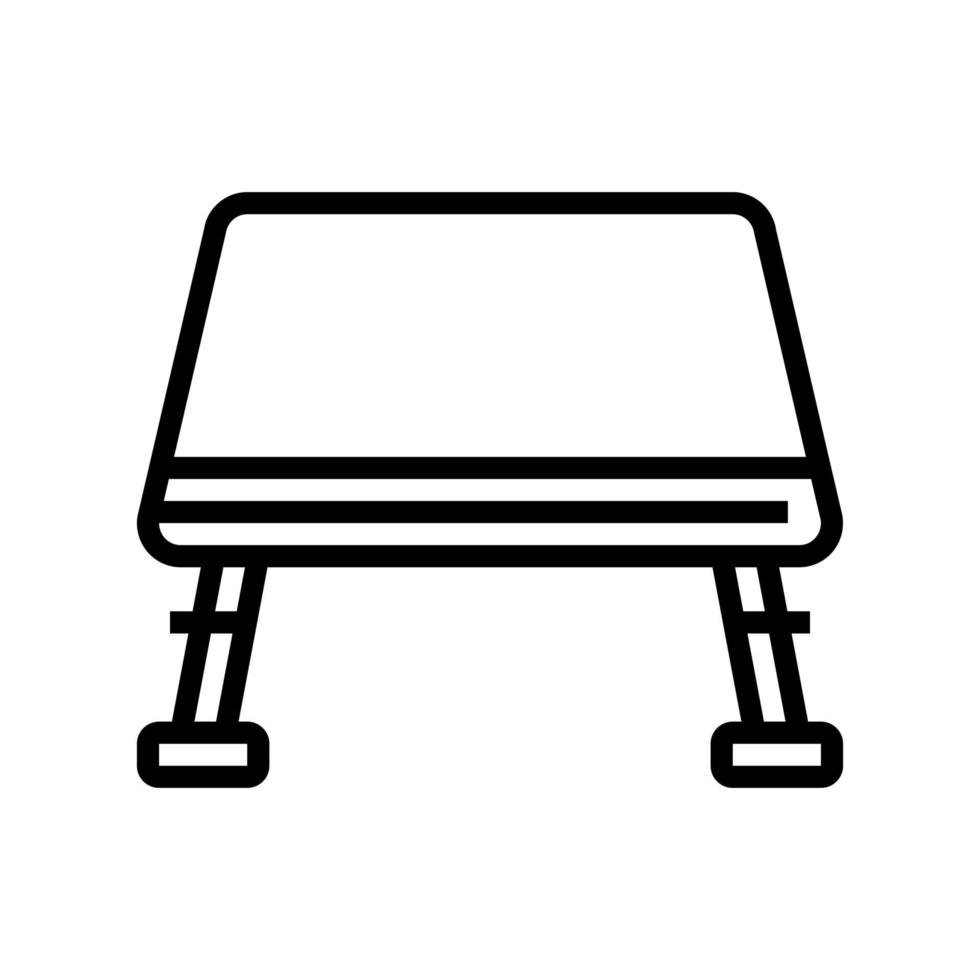 laptop tray home office line icon vector illustration