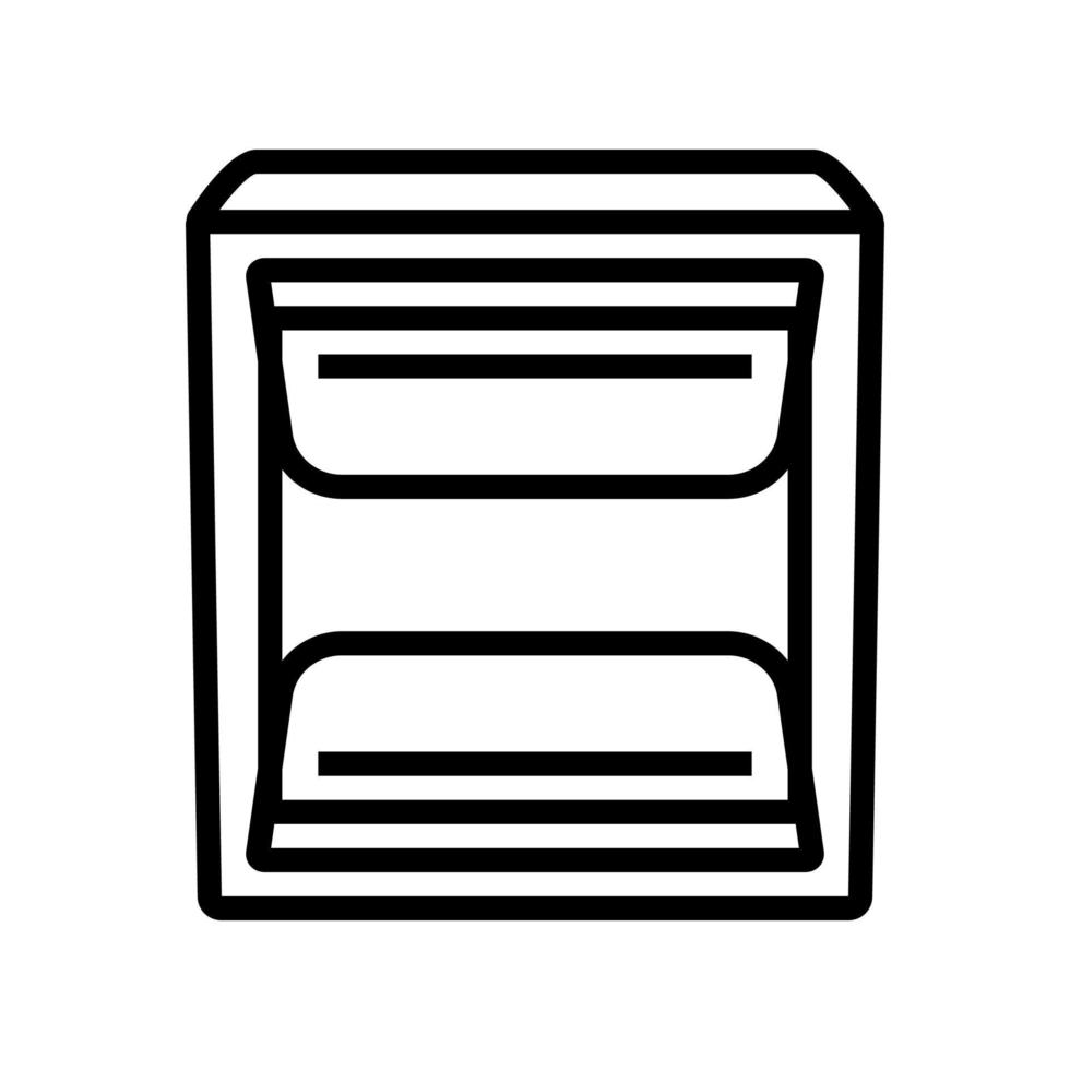 note dispenser home office line icon vector illustration