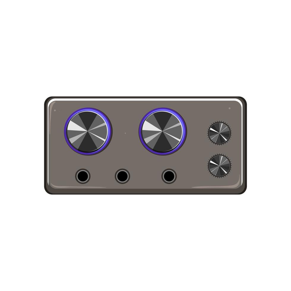 digital digital amplifier cartoon vector illustration