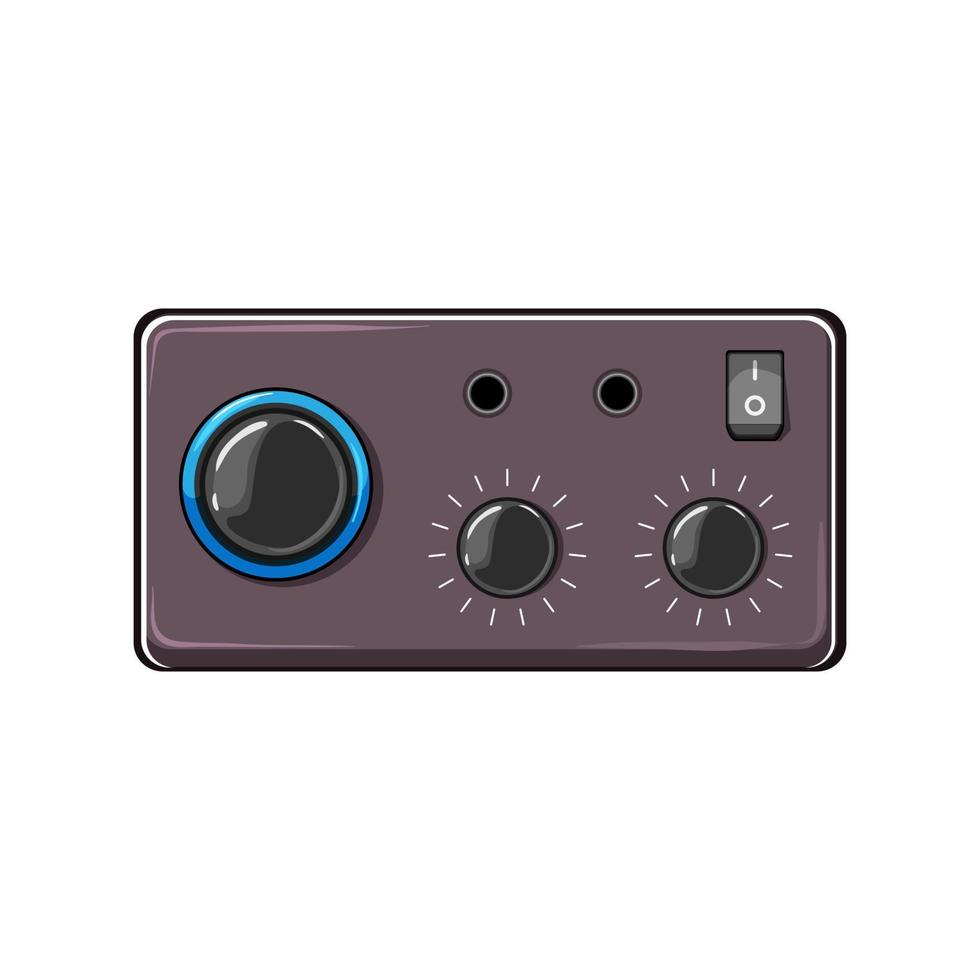 volume digital amplifier cartoon vector illustration