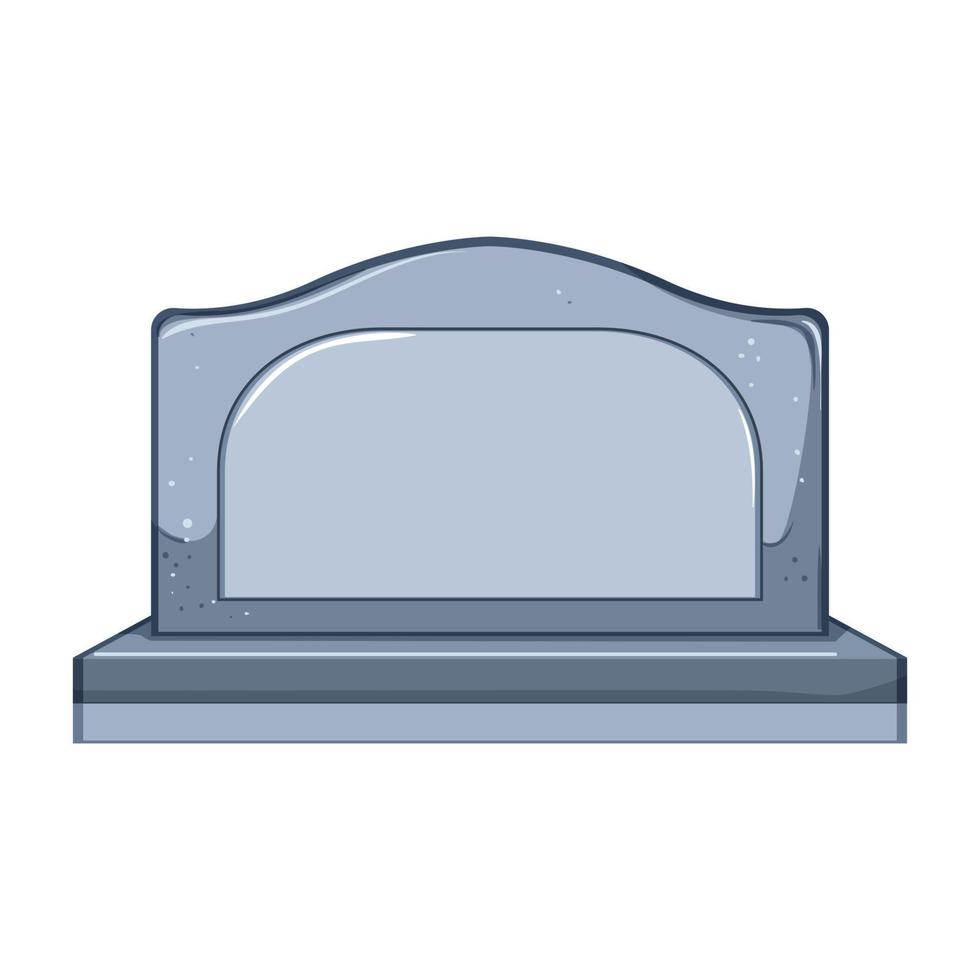 cemetery headstone cartoon vector illustration