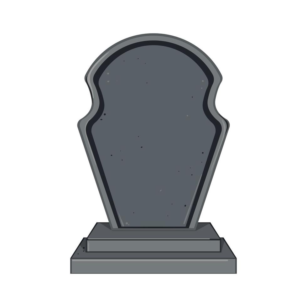 tombstone headstone cartoon vector illustration