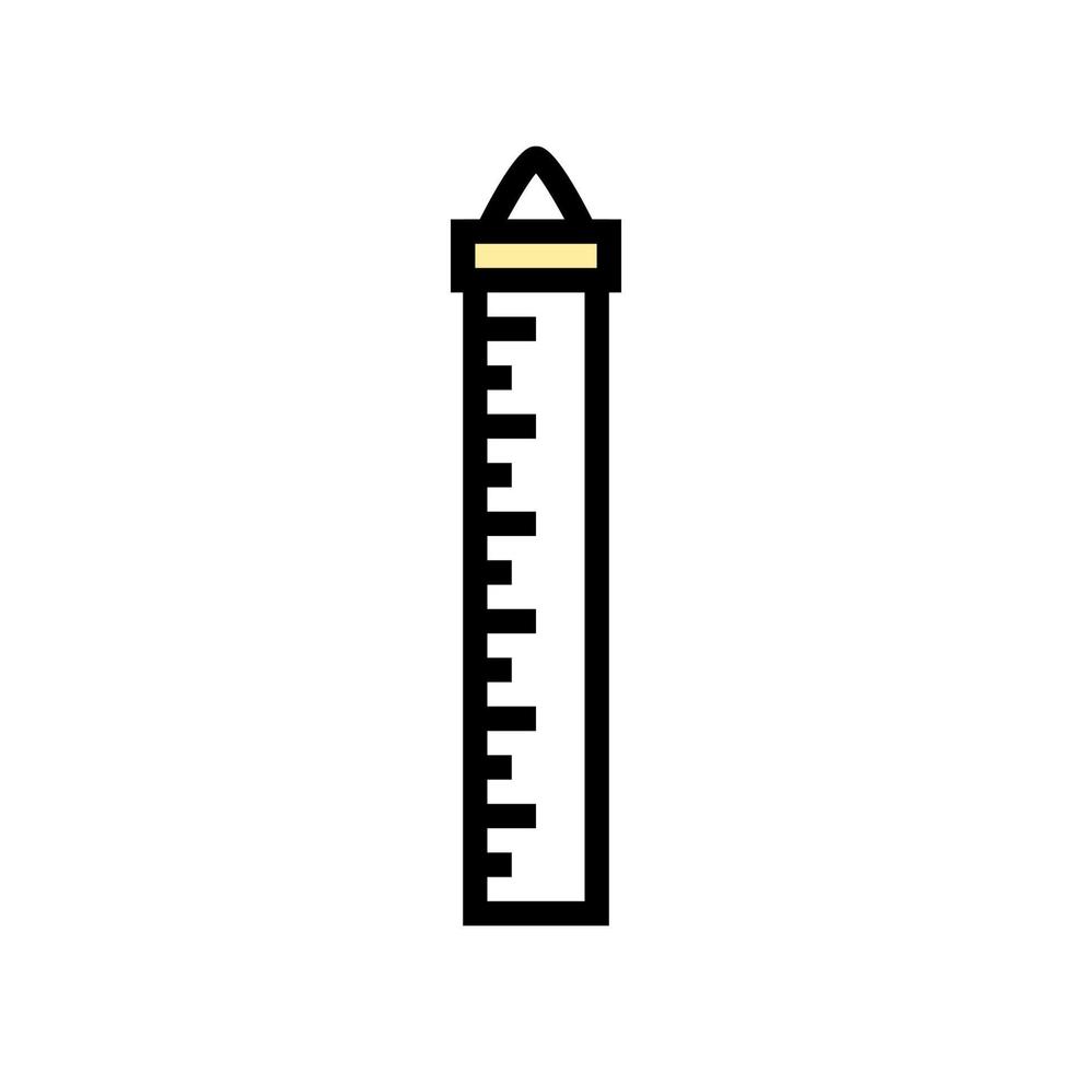 altura gráfico niño dormitorio color icono vector ilustración