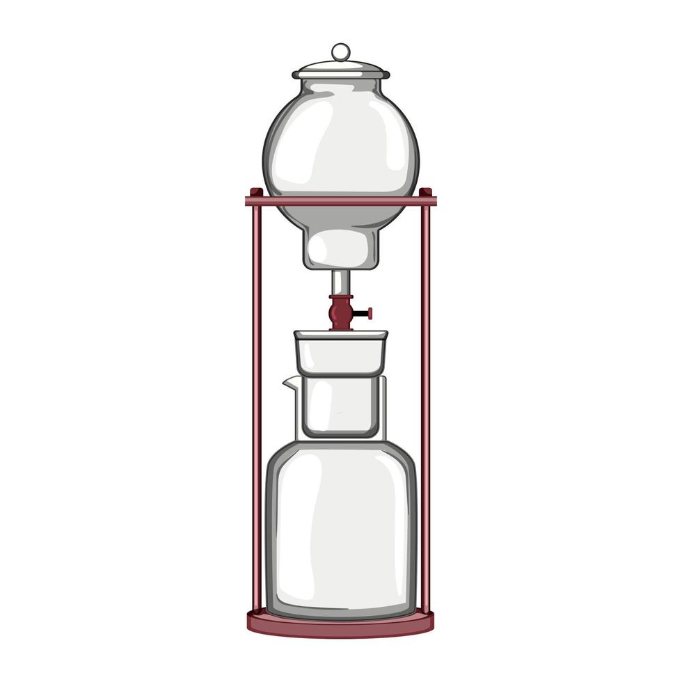 food ice drip coffee cartoon vector illustration