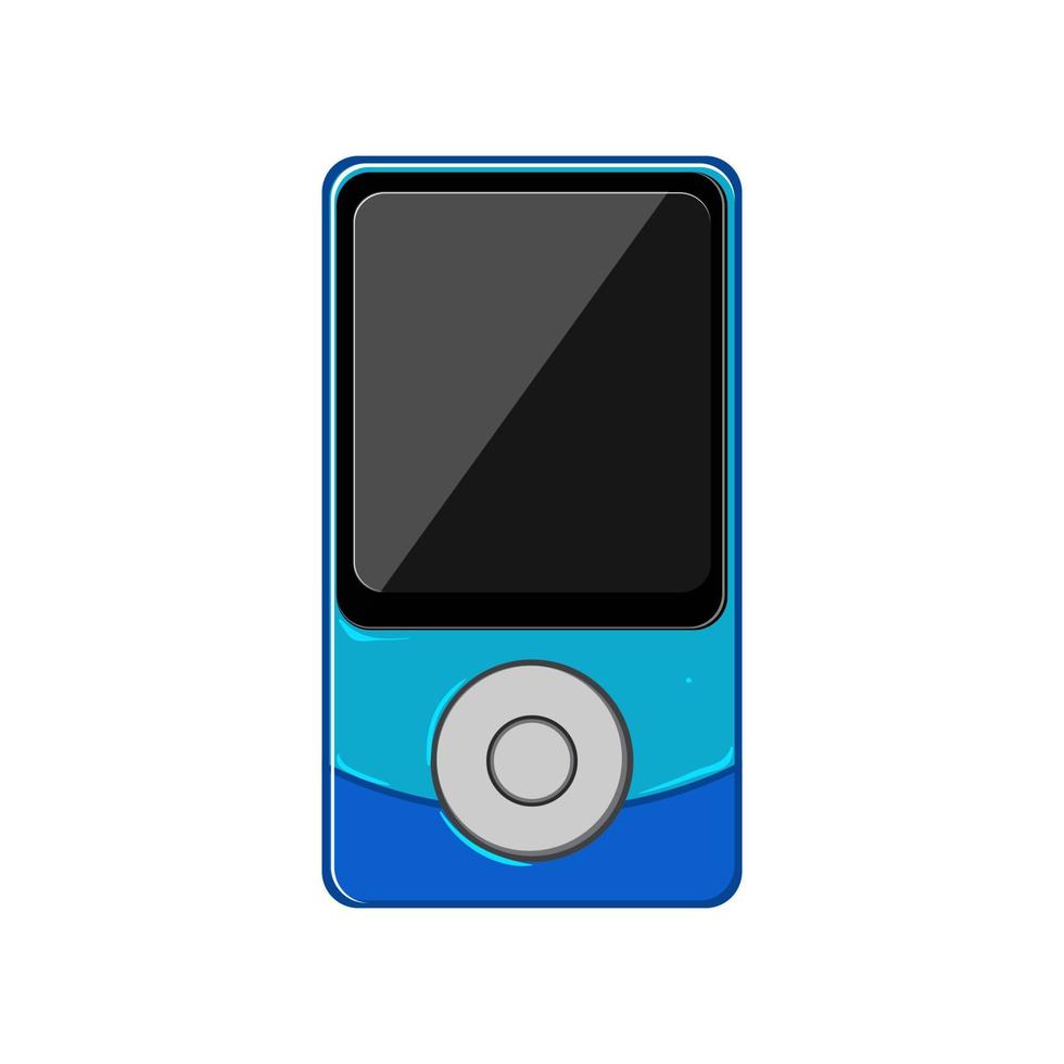 stereo mp3 player cartoon vector illustration