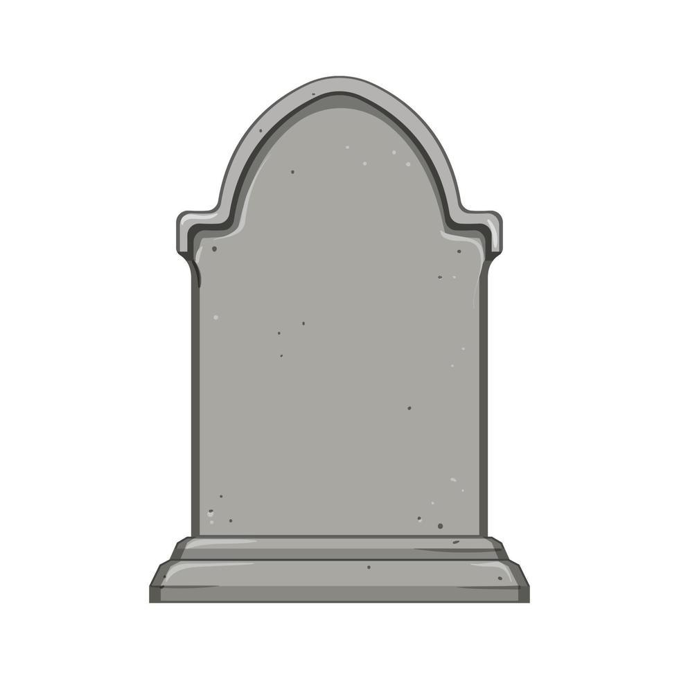 grave headstone cartoon vector illustration