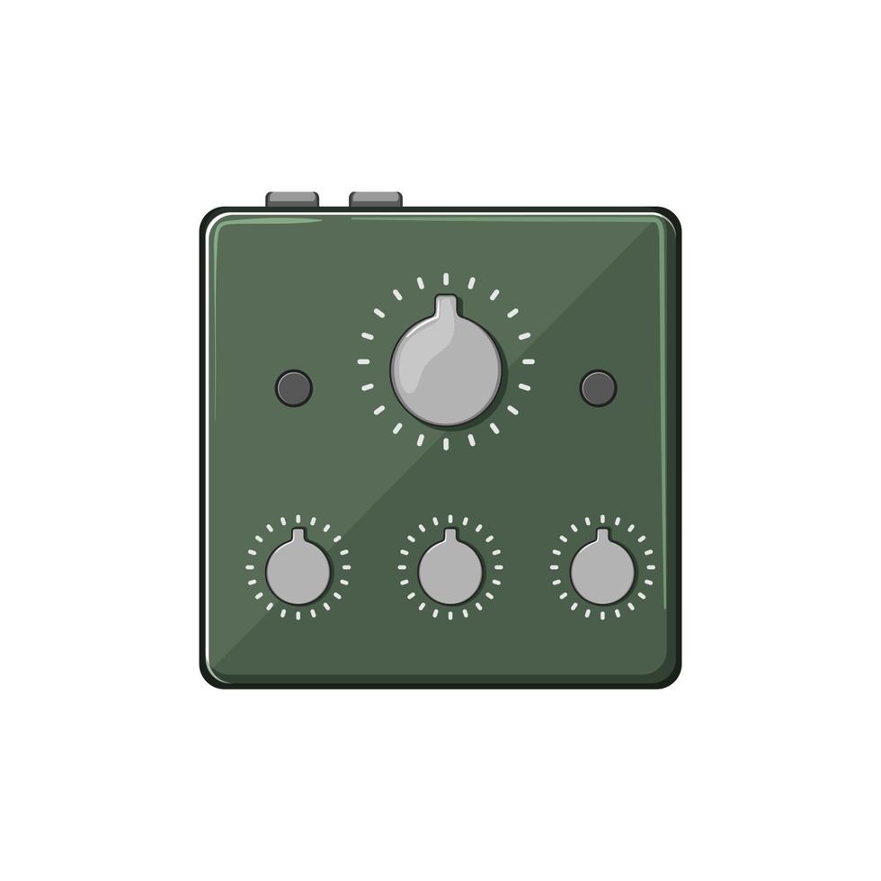 plug headphone amp cartoon vector illustration