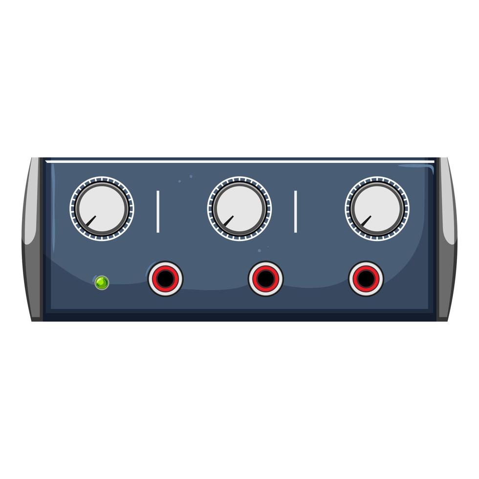 electonic headphone amp cartoon vector illustration