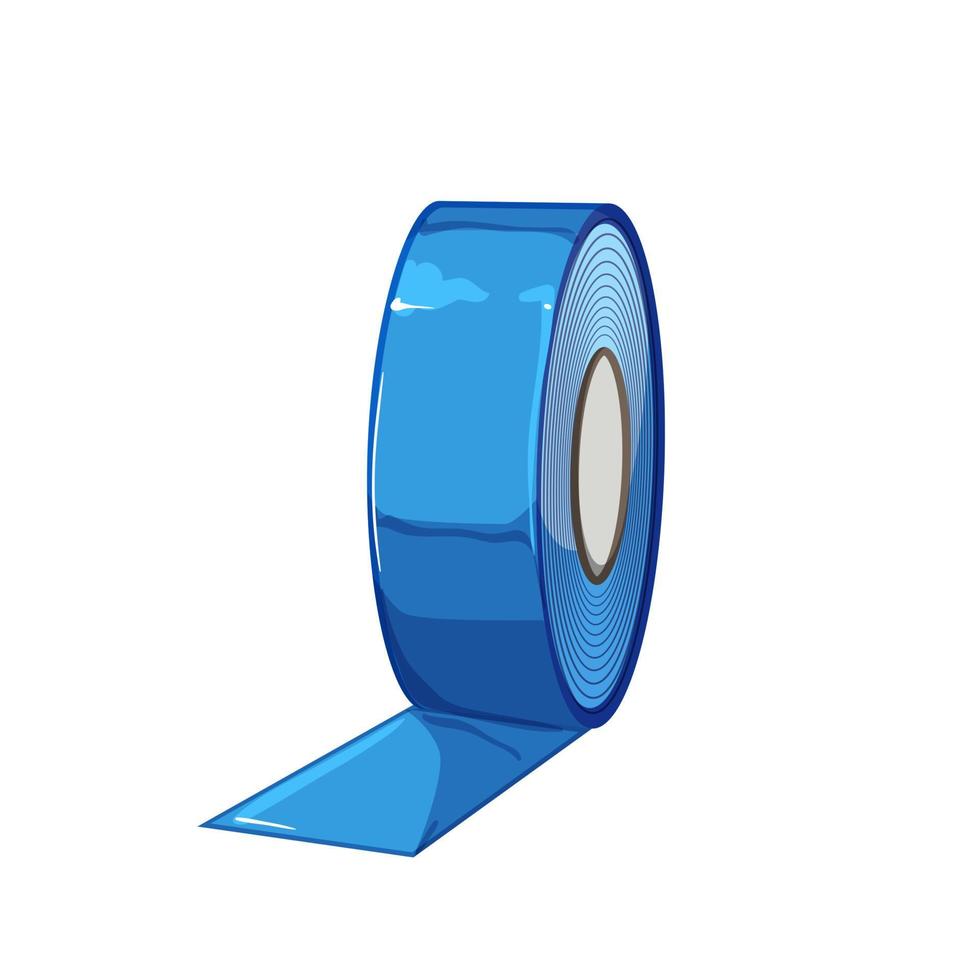 masking duct tape cartoon vector illustration