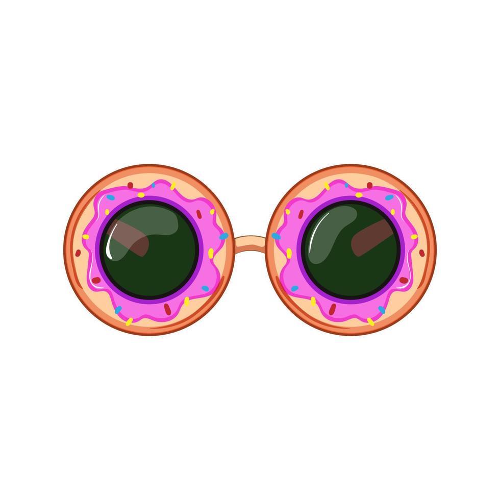 máscara fiesta lentes dibujos animados vector ilustración