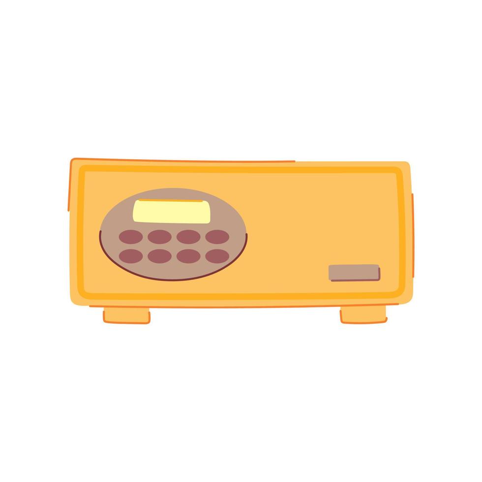 bank safe cartoon vector illustration