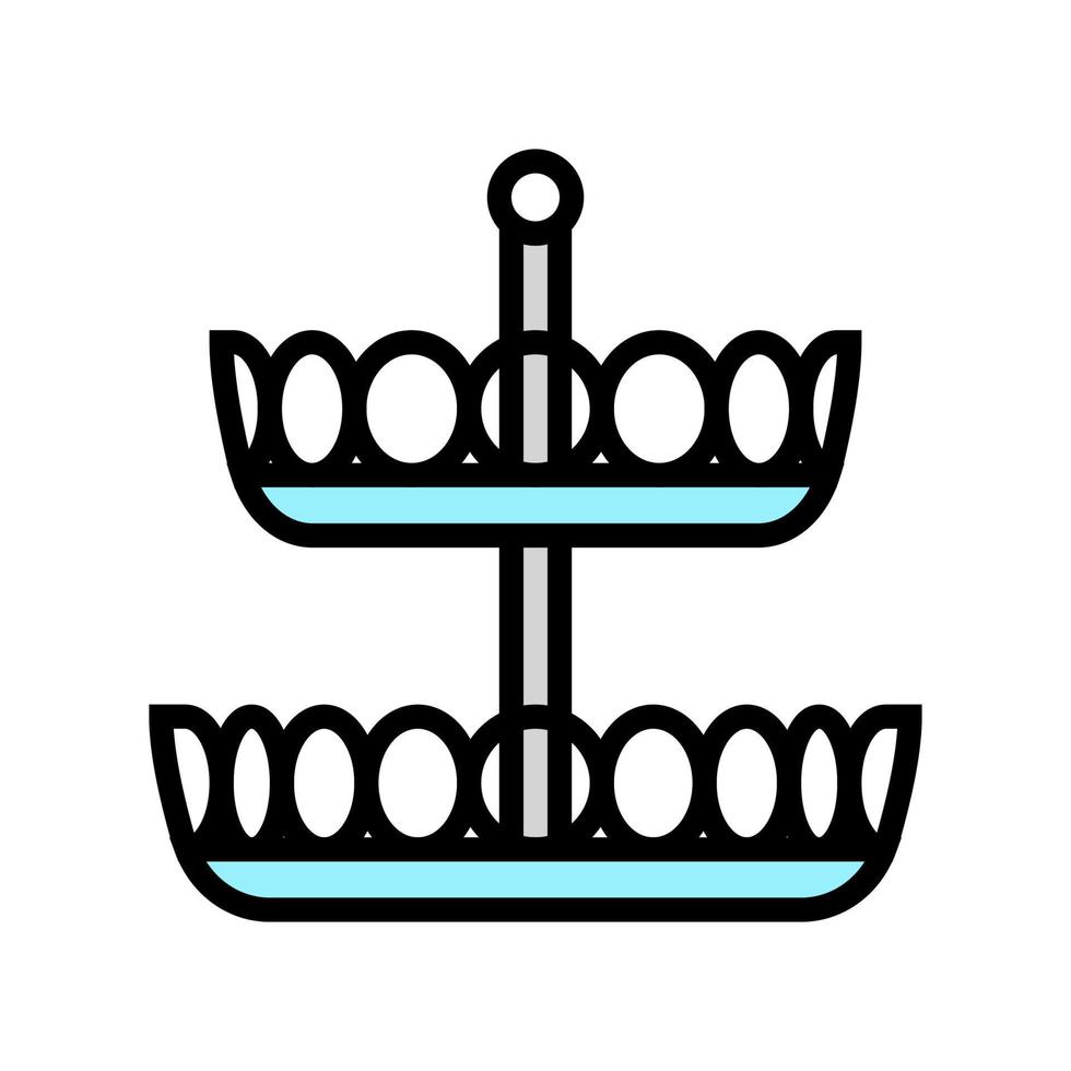 Fruta cesta hogar interior color icono vector ilustración