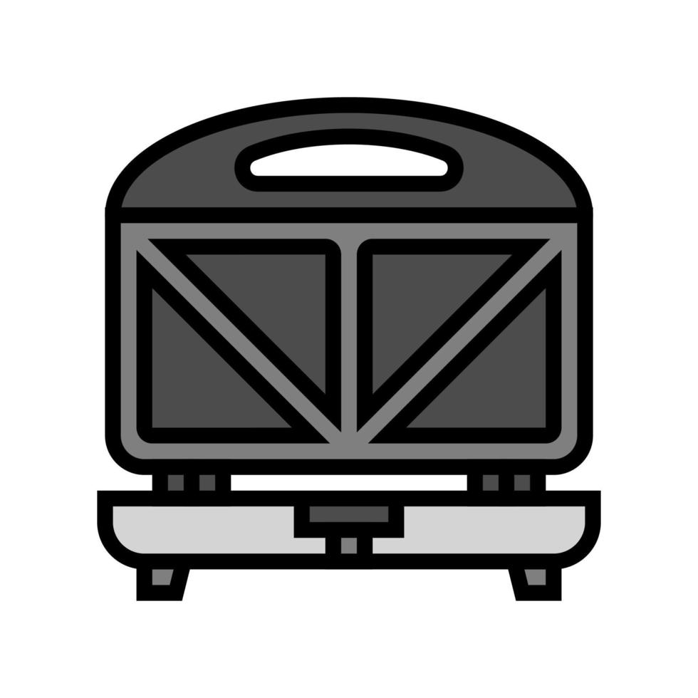 sandwich maker home accessory color icon vector illustration