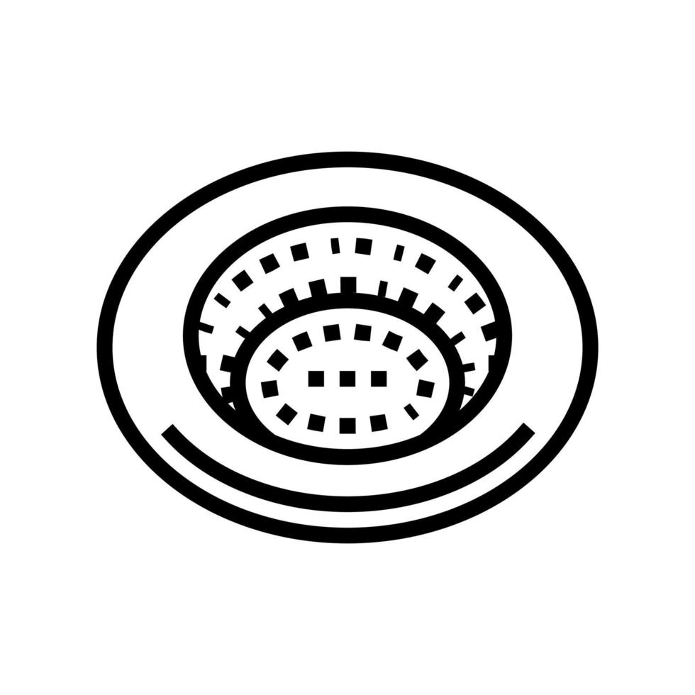 sink strainer home interior line icon vector illustration