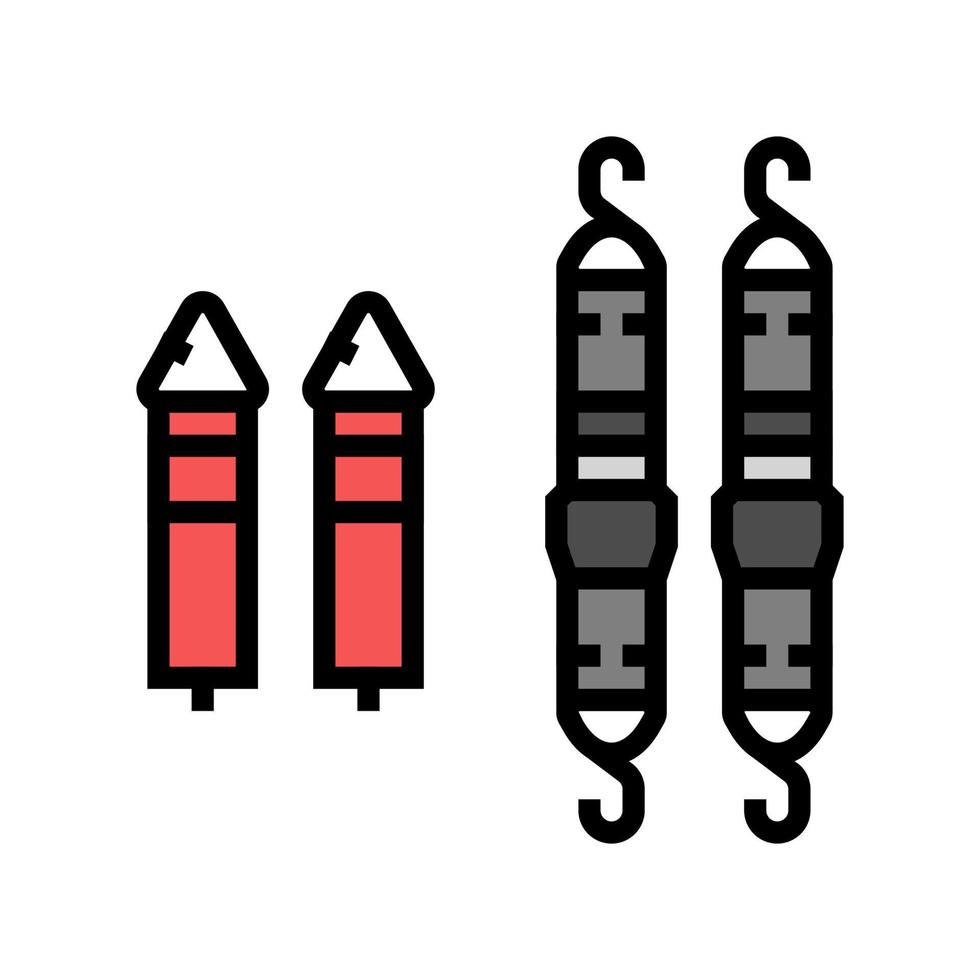 strap system garage tool color icon vector illustration