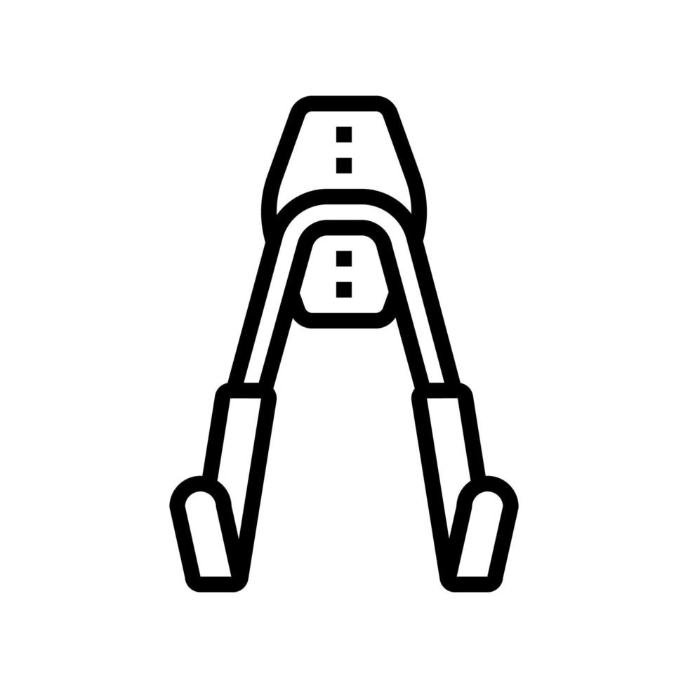 utility hook garage tool line icon vector illustration