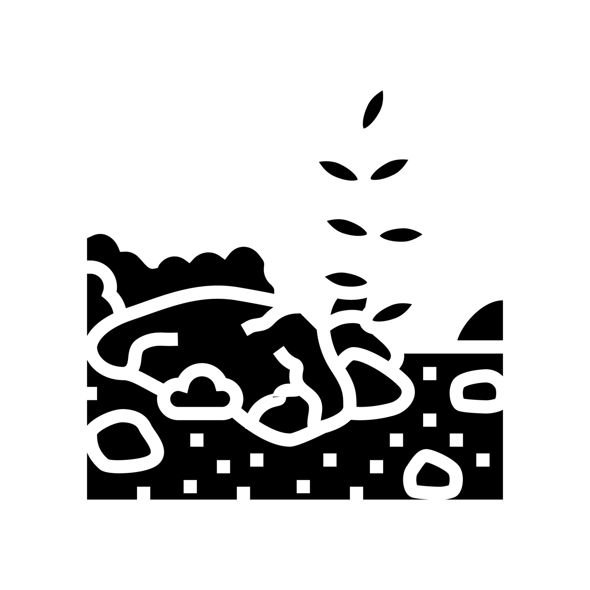 rock garden tool glyph icon vector illustration 21755277 Vector Art at