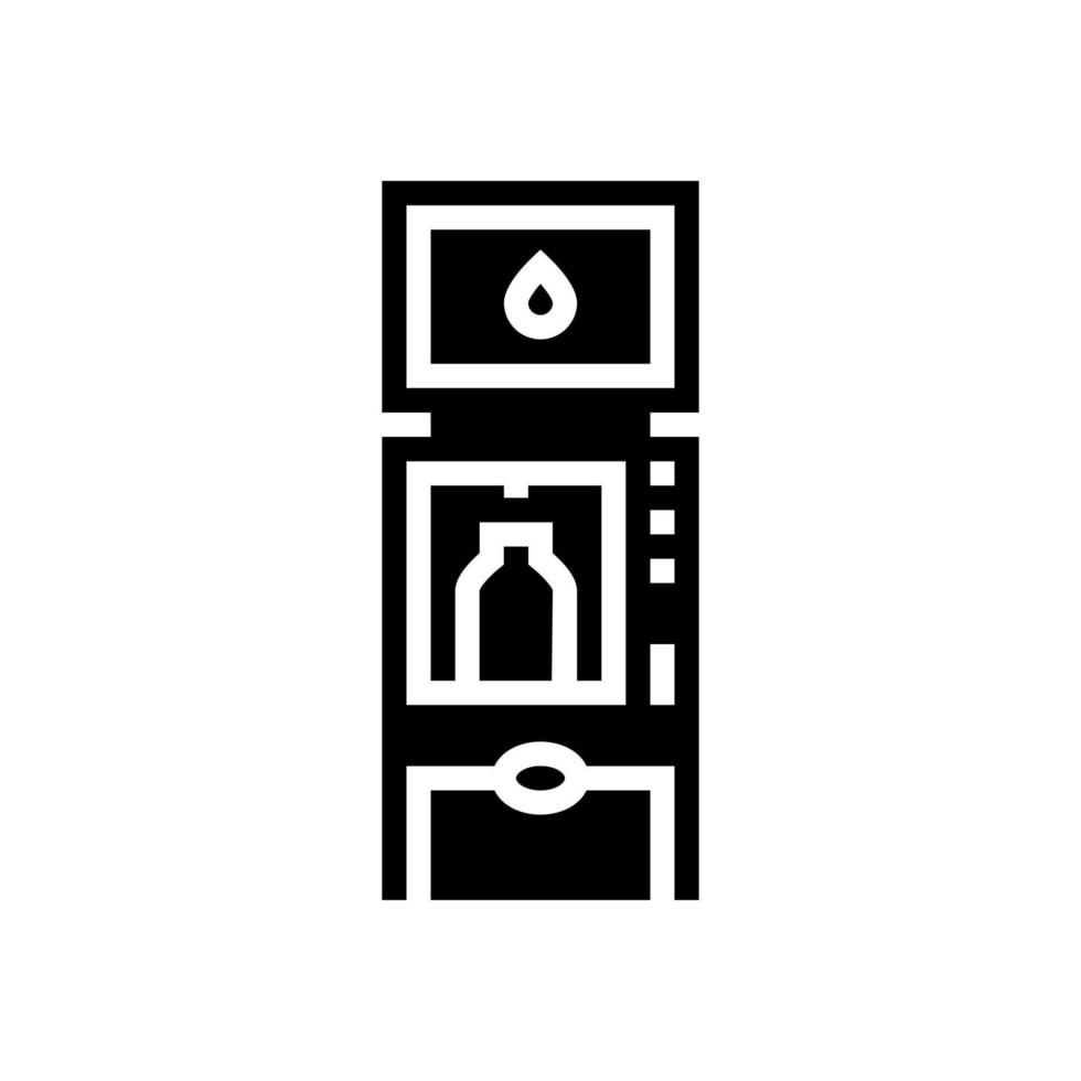 water vending machines glyph icon vector illustration