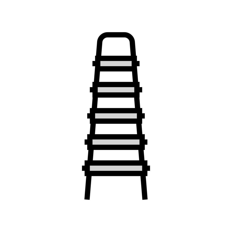 utility ladder garage tool color icon vector illustration