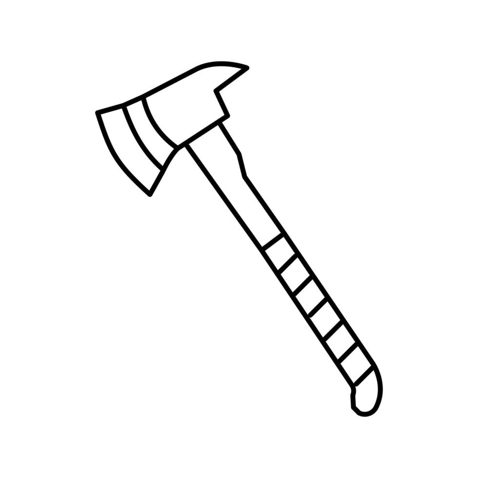 axe tool line icon vector illustration
