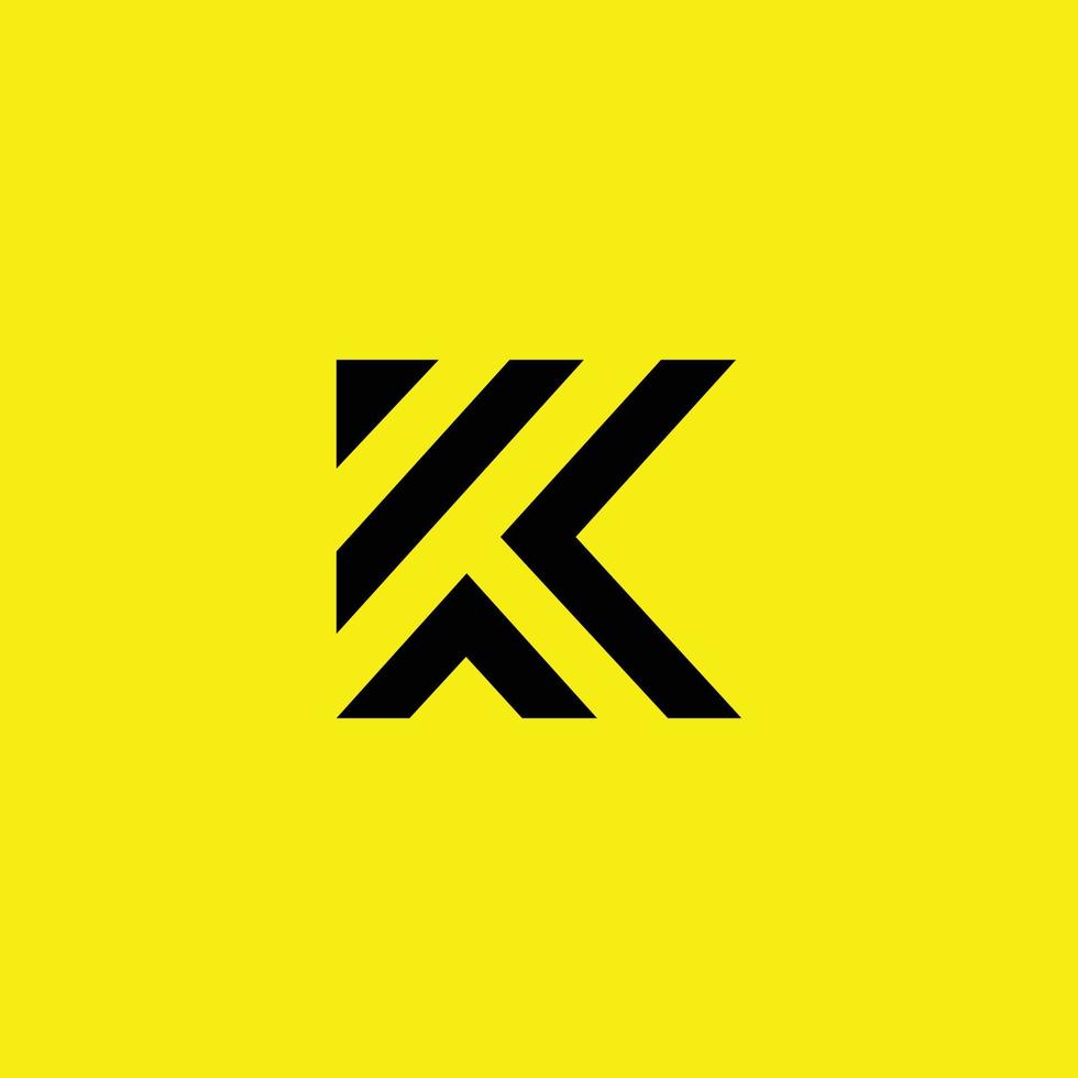 diseño de logotipo k creativo y moderno vector