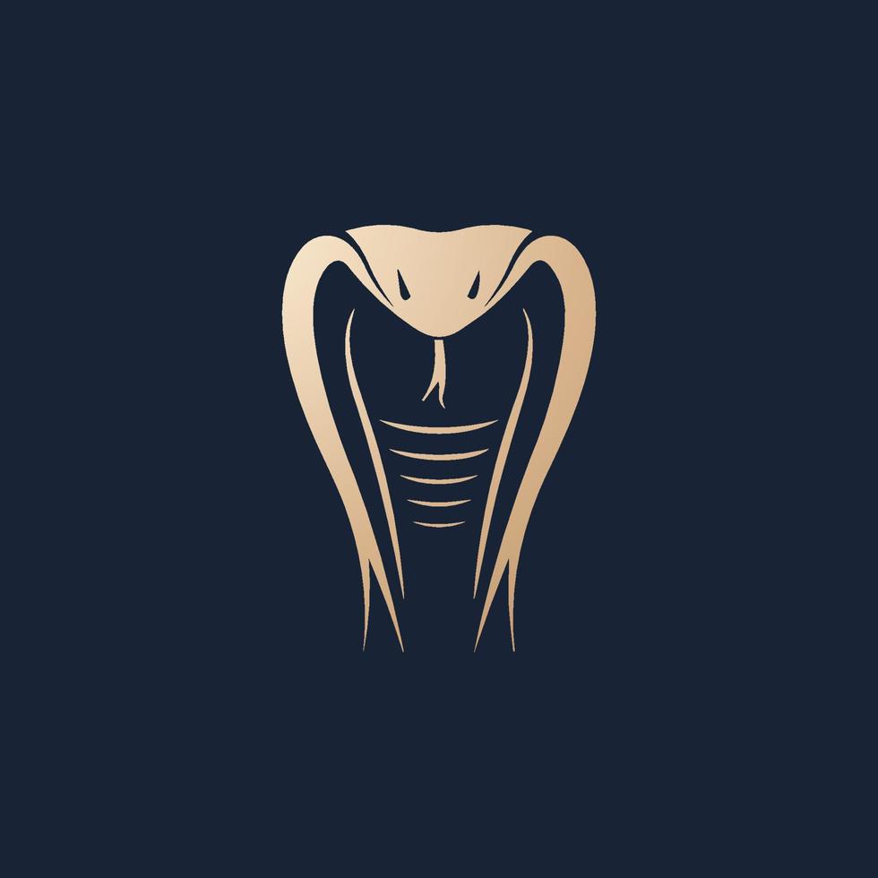 Luxury and modern snake logo design vector