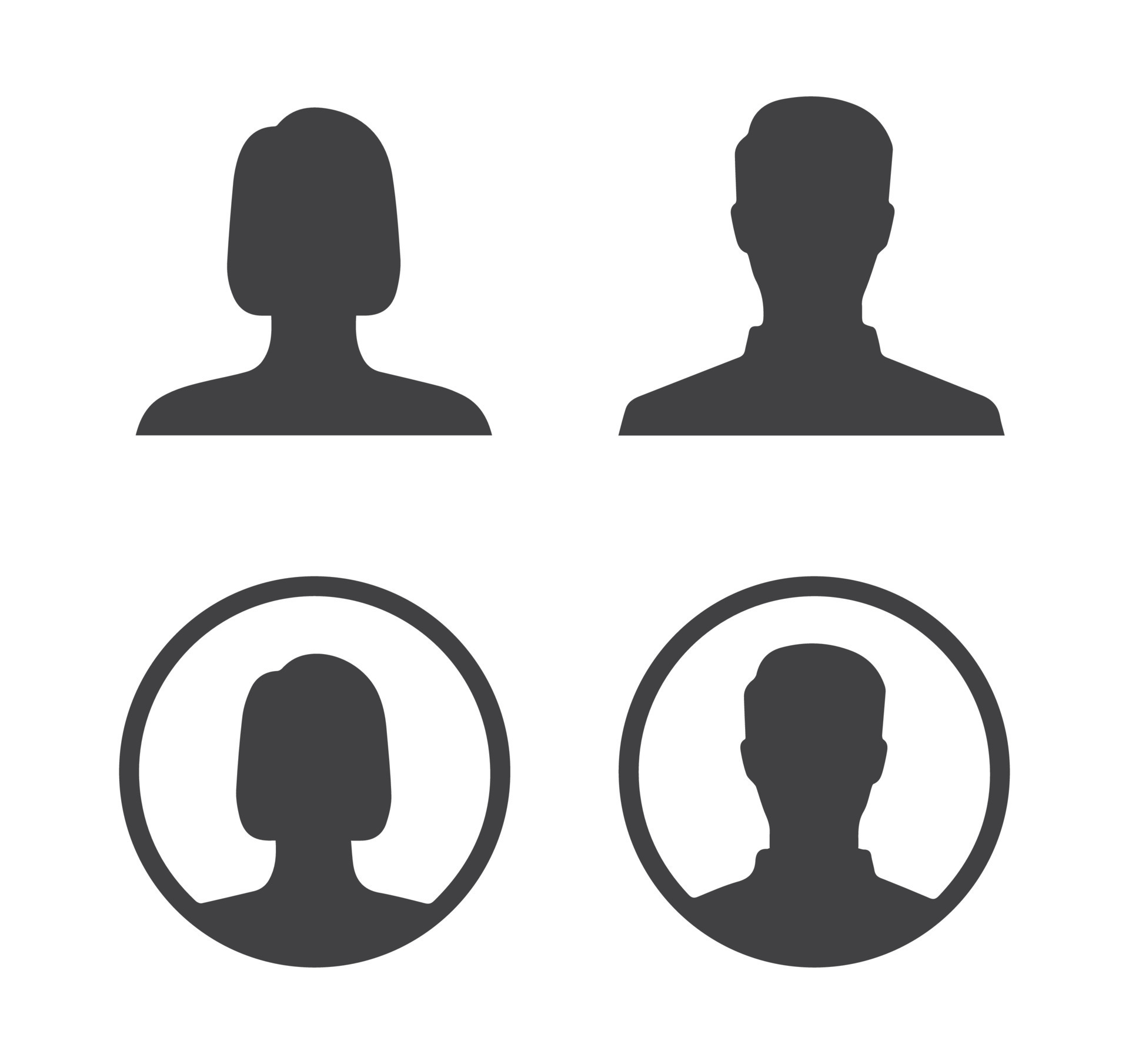 Creative and modern user icons 21755931 Vector Art at Vecteezy