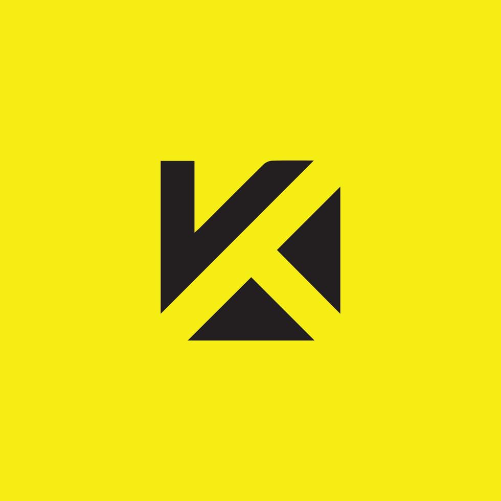 Creative and modern K logo design vector
