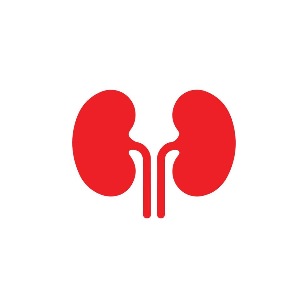 creativo y moderno riñón logo diseño vector