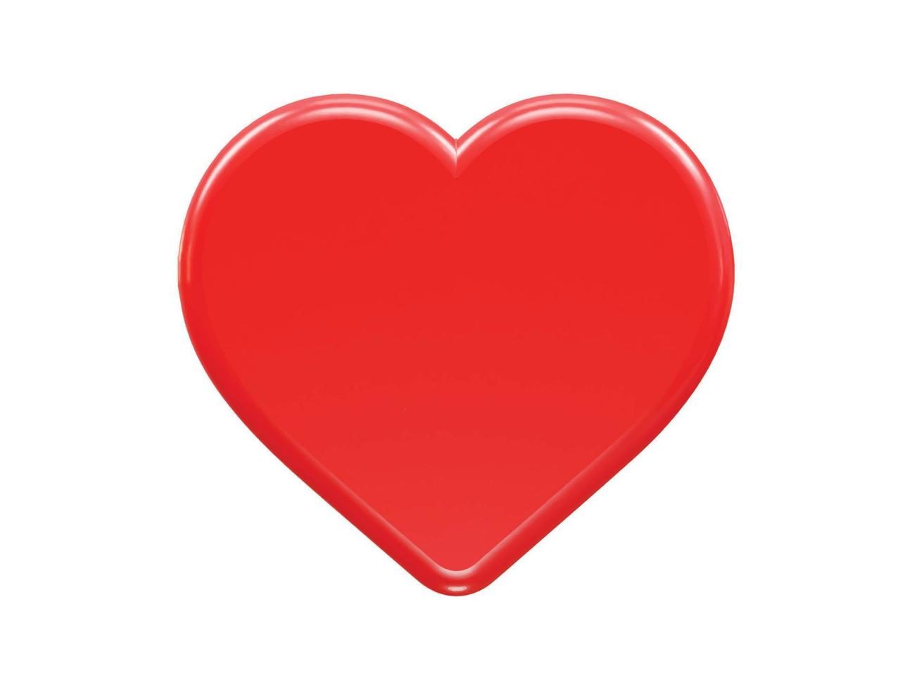 Love vector 3d rendering heart icon