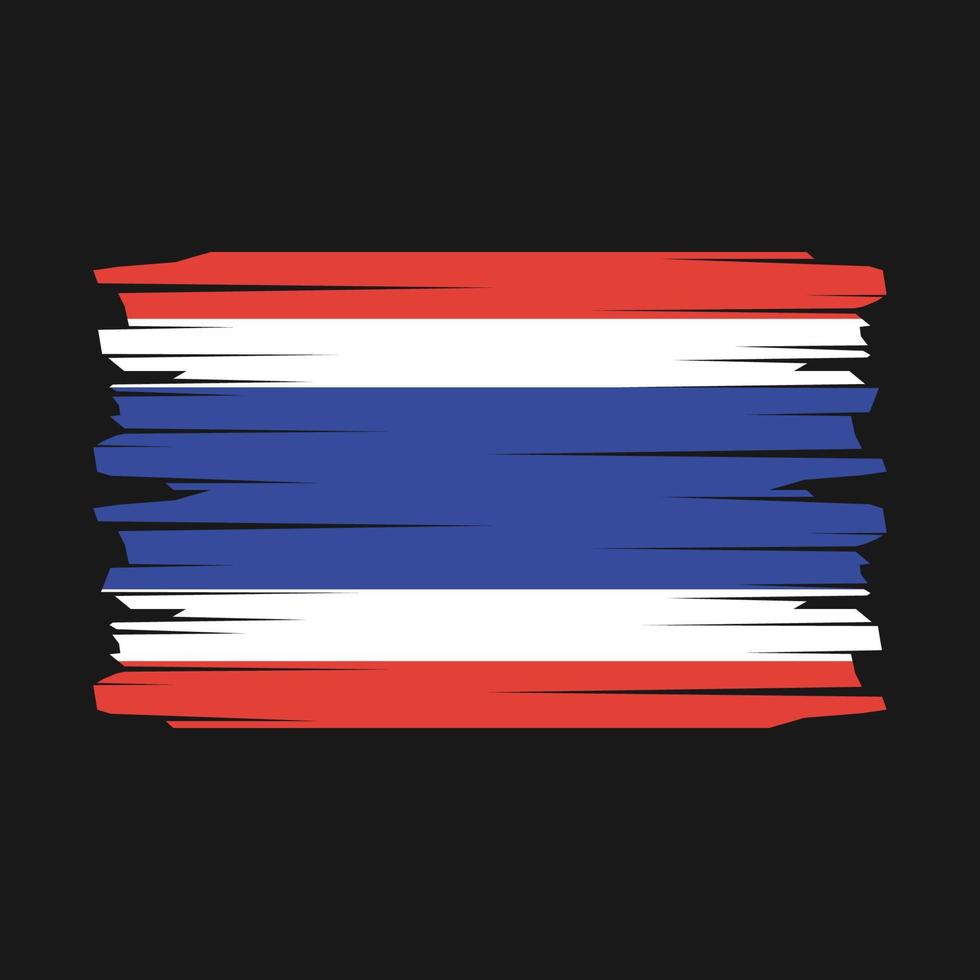 Thailand Flag Brush Vector