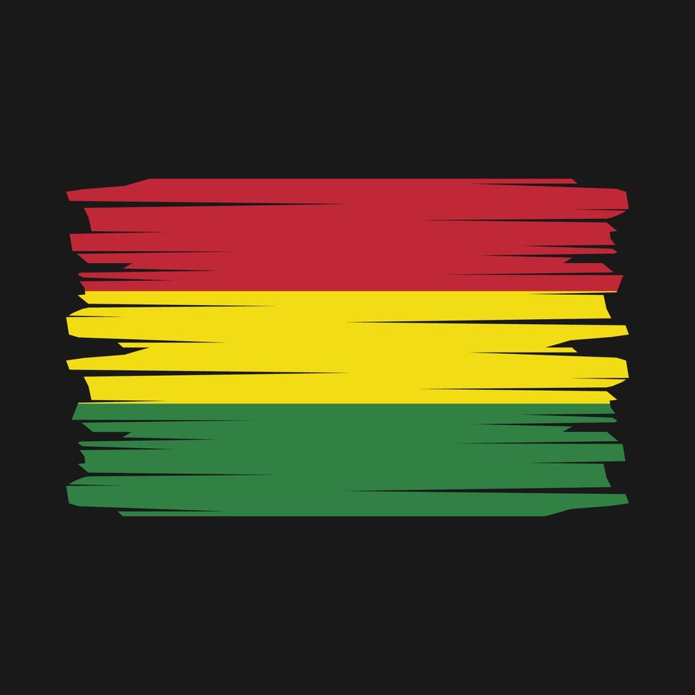 Bolivia Flag Brush Vector