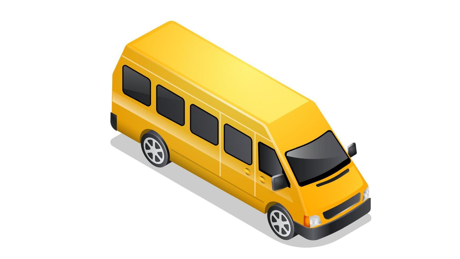 Isometric car icon isolated on white vector