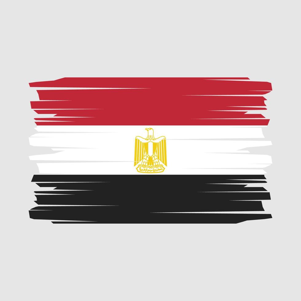 Egypt Flag Brush Vector