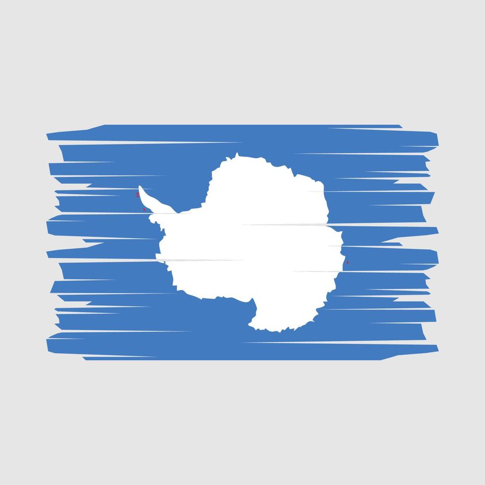 Antarctica Flag Brush Vector