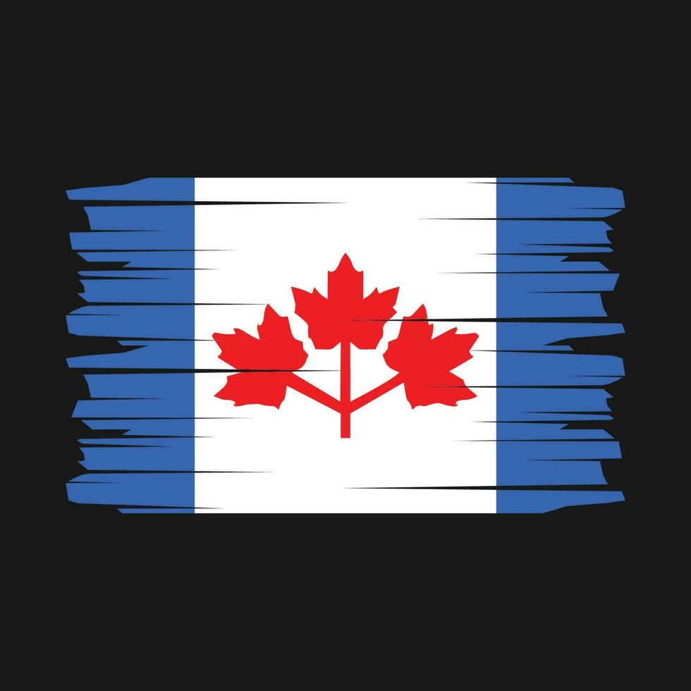 Canada Flag Brush Vector