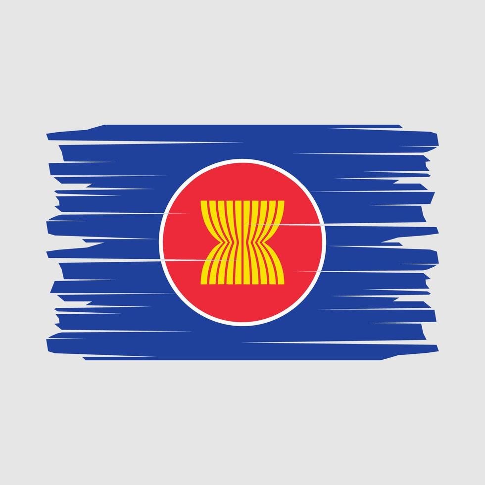 Asean Flag Brush Vector