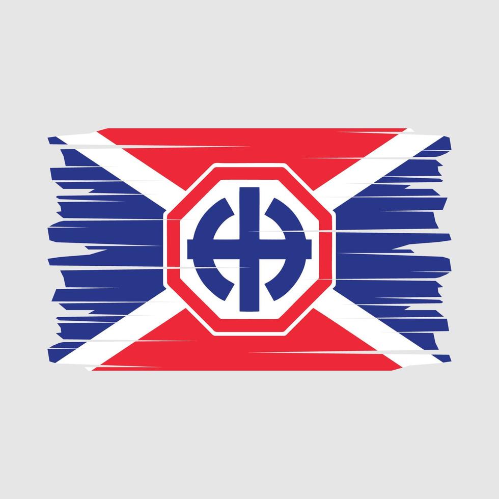 Soviet Flag Brush Vector