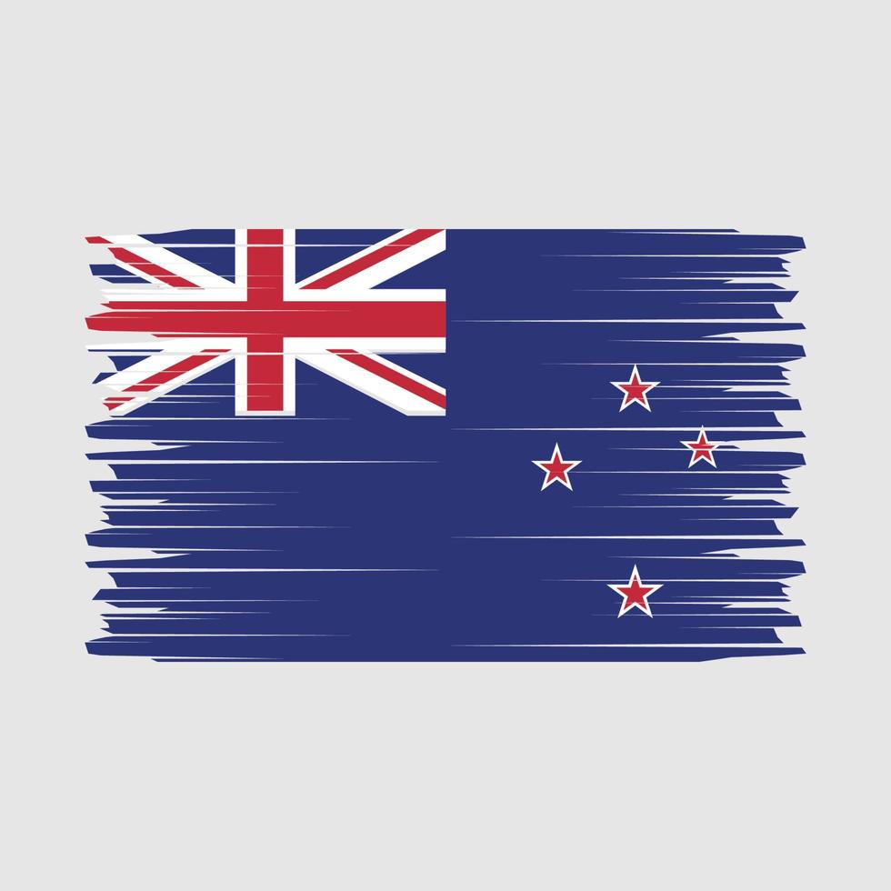 New Zealand Flag Brush Vector