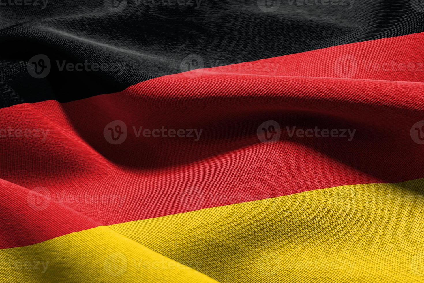 3d ilustración de cerca bandera de Alemania foto